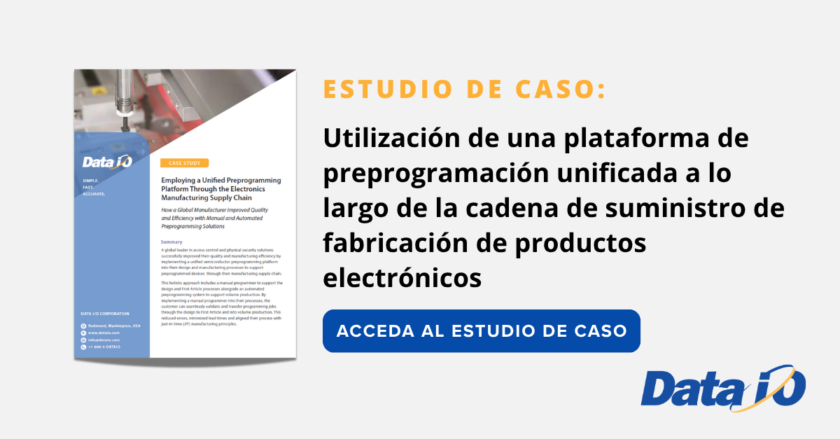 Utilización de una plataforma de preprogramación unificada a lo largo de la cadena de suministro de fabricación de productos electrónicos Utilización de una plataforma de preprogramación unificada a lo largo de la cadena de suministro de fabricación de productos electrónicos